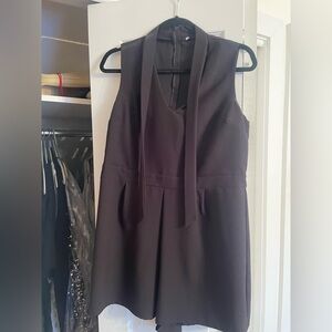 Black Sleeveless Romper